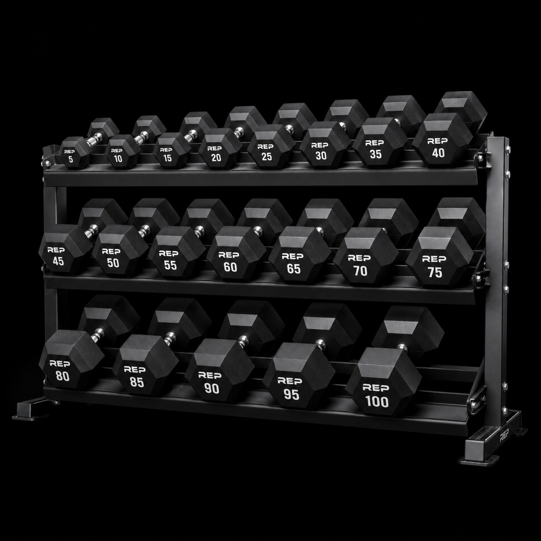 Commercial Hex Dumbbell Set